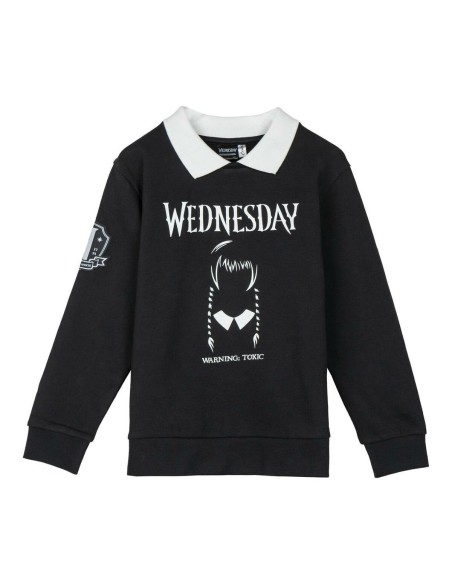 Jungen Sweater ohne Kapuze Wednesday Dunkelgrau