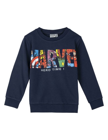 Sweat sans capuche enfant Marvel Bleu foncé