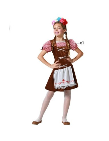 Children's costume Brown German Waitress