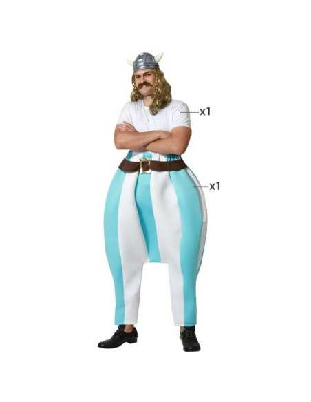 Costume for Adults Male Viking Blue