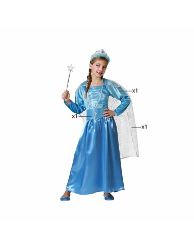 Verkleidung für Kinder Blau Prinzessin