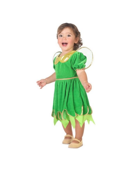 Costume da bambino Verde Fantasia Fata (2 Pezzi)