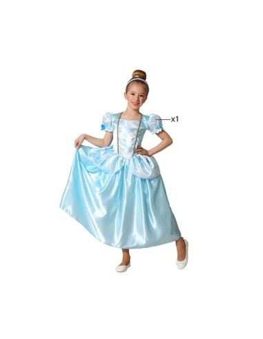 Costume per Bambini Azzurro Principessa Fantasia