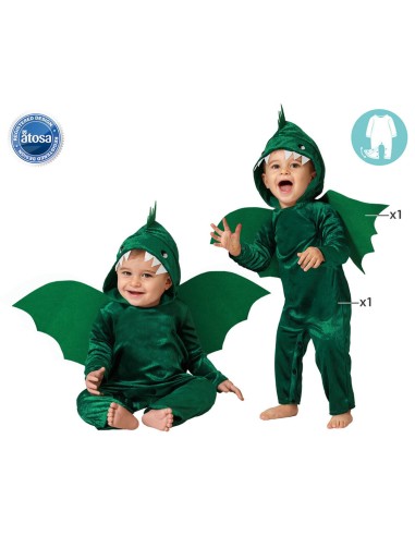 Costume per Neonati Drago Verde