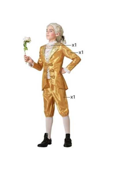 Costume per Bambini Dorato Cortigiano Per bambini