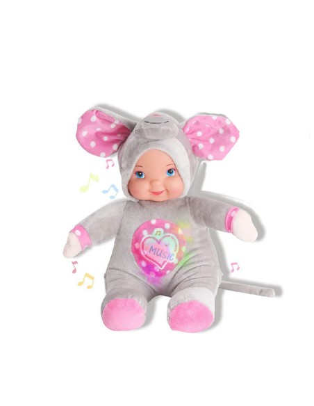 Bébé poupée Reig Peluche musicale 35 cm Eléphant