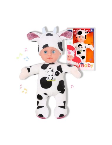 Baby doll Reig Fluffy toy Cow 25 cm