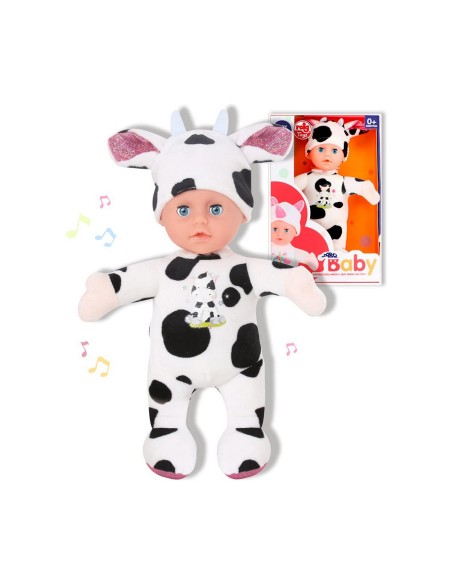 Baby doll Reig Fluffy toy Cow 25 cm