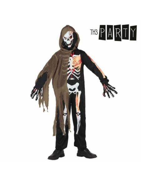 Costume for Children Th3 Party Multicolour Skeleton (4 Pieces)