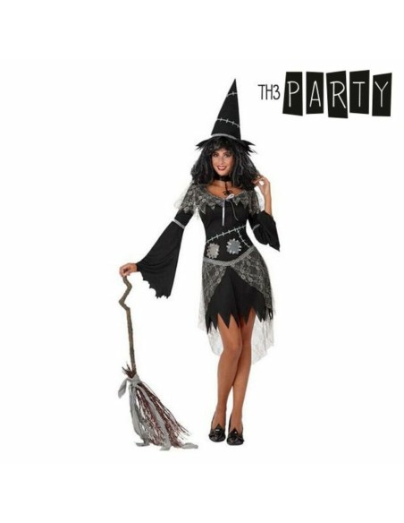 Costume per Adulti Th3 Party Nero (3 Pezzi)