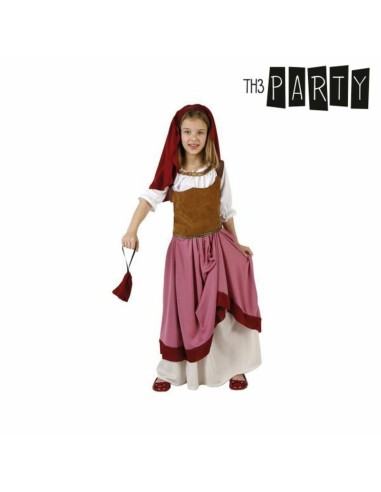 Costume per Bambini Th3 Party Contadina medievale Multicolore (4 Pezzi)