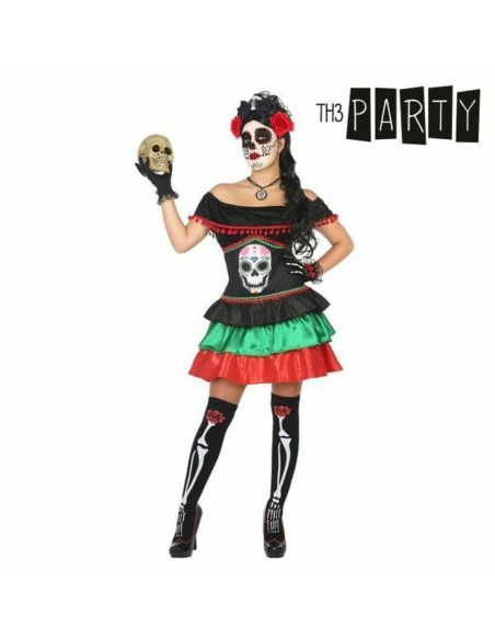 Costume per Adulti Th3 Party Multicolore Scheletro (1 Pezzi)