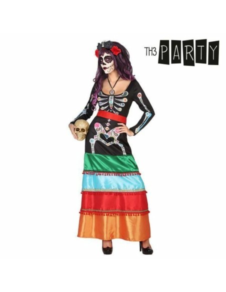 Costume for Adults Th3 Party Multicolour Skeleton (2 Pieces)