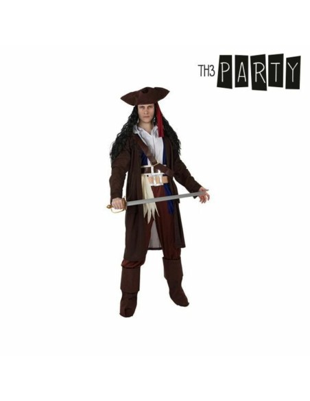 Costume for Adults Th3 Party Brown Pirates (6 Pieces)