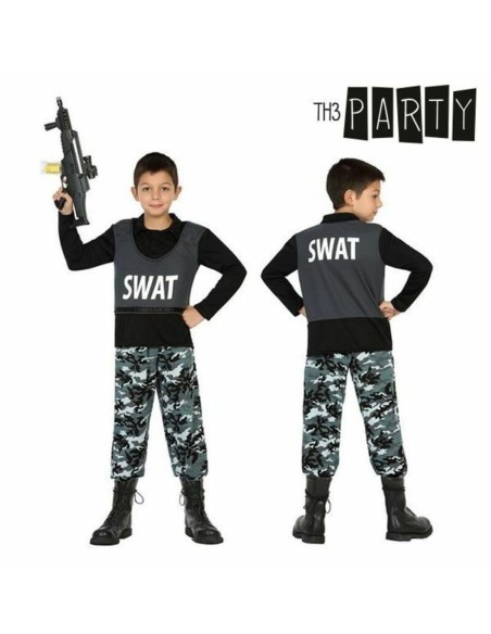 Costume for Children Swat Police Officer (2 pcs)