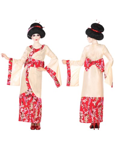 Déguisement pour Adultes Rose (2 pcs) Geisha