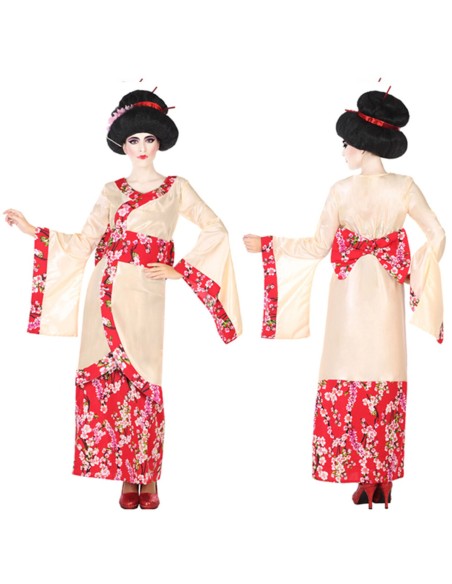 Déguisement pour Adultes Rose (2 pcs) Geisha