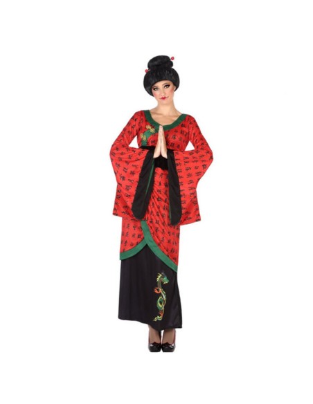 Costume per Adulti Rosso (1 pc) Cinese Donna