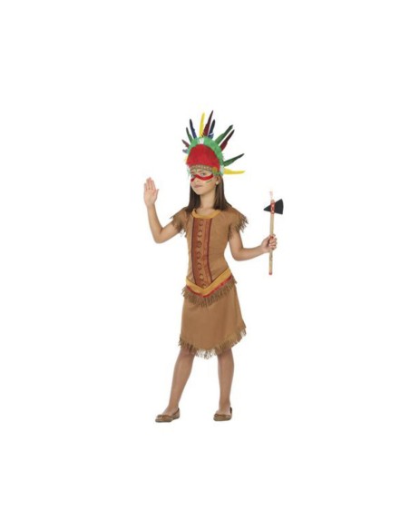 Costume for Children Brown American Indian (1 Piece)