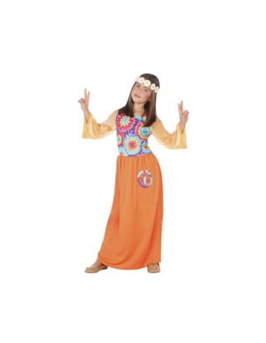 Costume per Bambini Hippie Arancio (1 Pc)