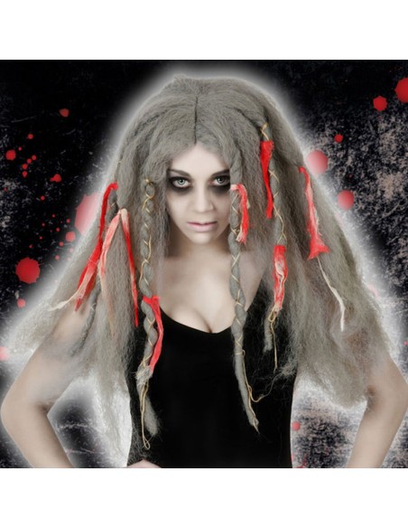 Halloween Wig 42573 Grey