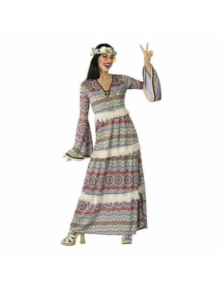 Costume per Adulti Hippie Multicolore (1 Unità)