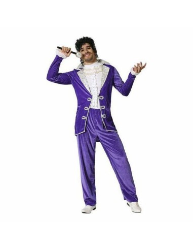 Costume for Adults Purple Rock Star