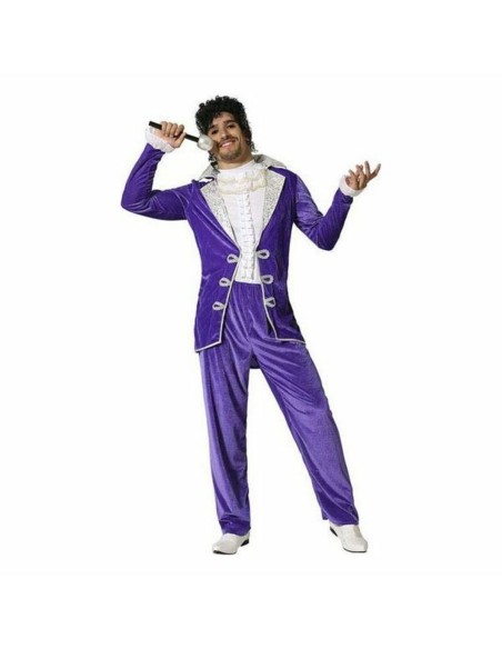 Costume for Adults Purple Rock Star