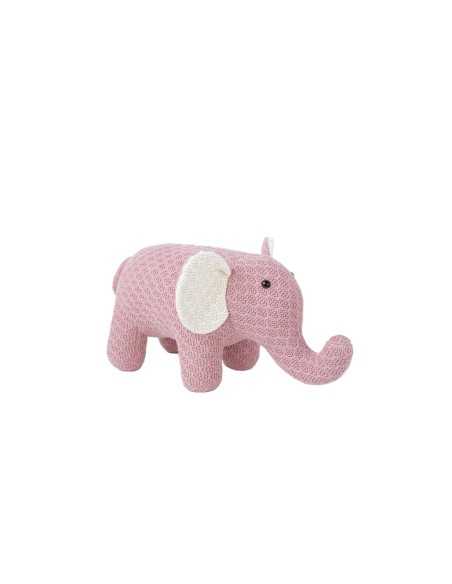 Fluffy toy Crochetts AMIGURUMIS MINI White Elephant 48 x 23 x 26 cm