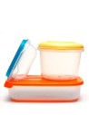 Lunch boxes, food containers and salad bowls