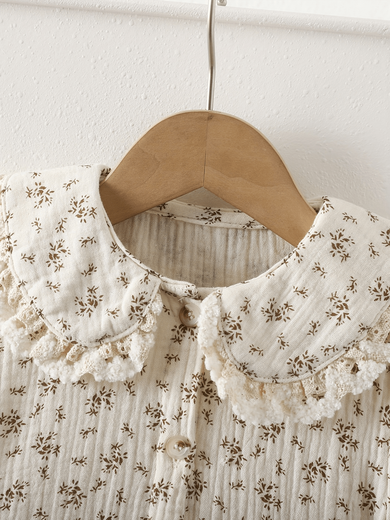 Mädchen Sommerkleid Midi Baumwolle Blumenprint