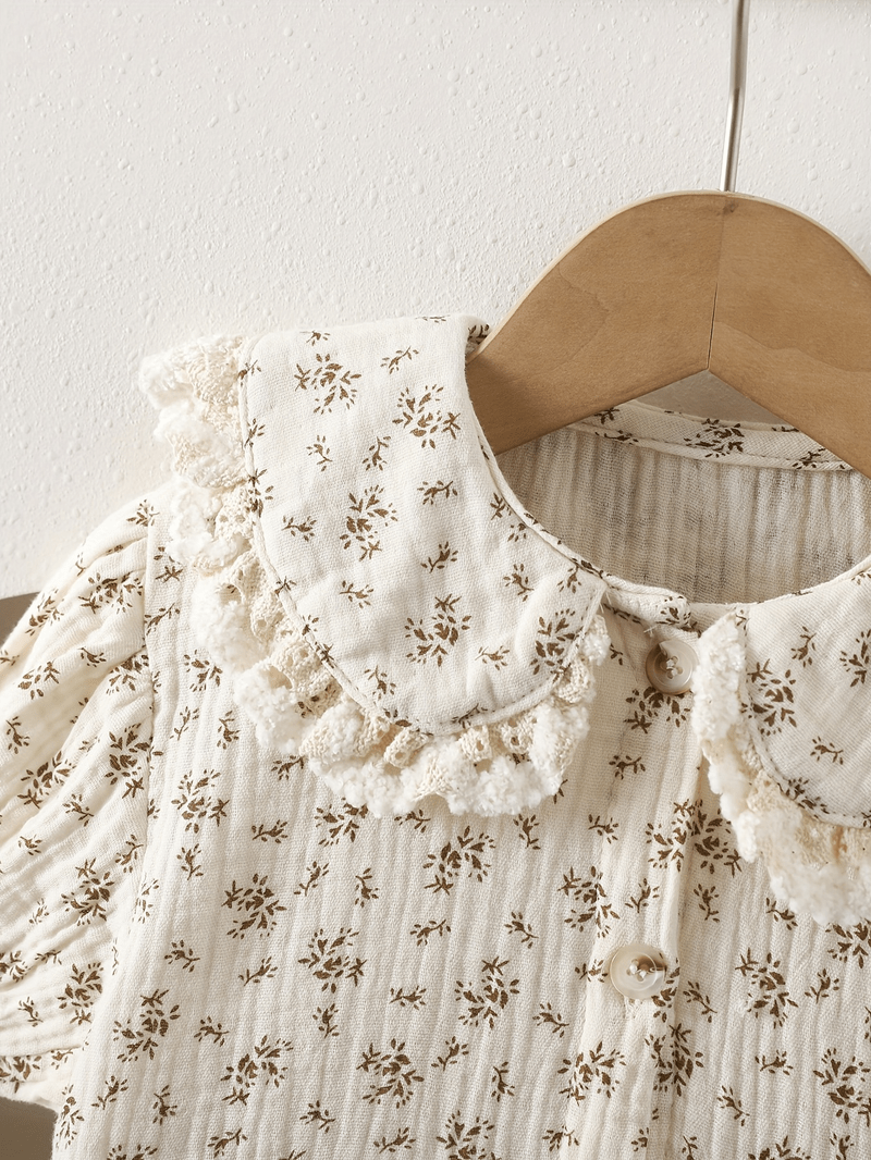 Mädchen Sommerkleid Midi Baumwolle Blumenprint