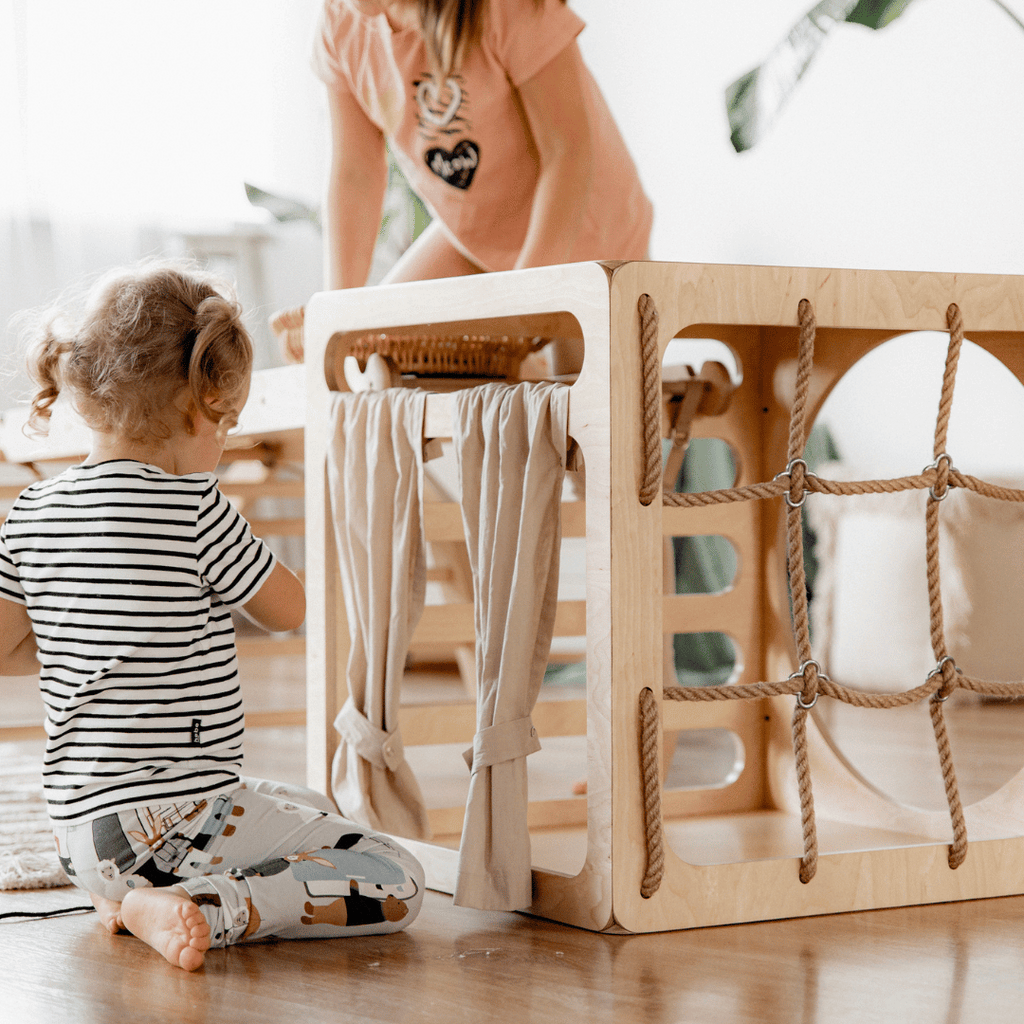 CUBITRI® Climbing Play Cube With Rope Window