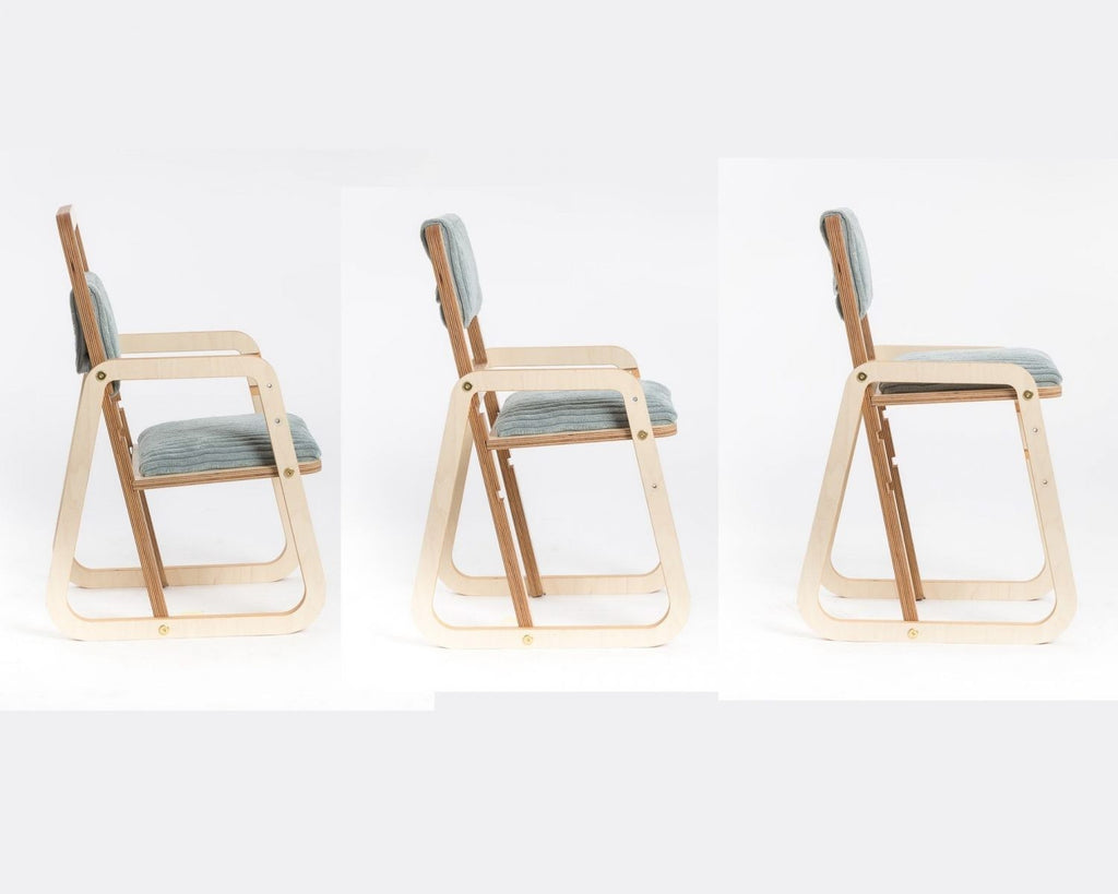 Adjustable Children Chair Julle - Mint Green