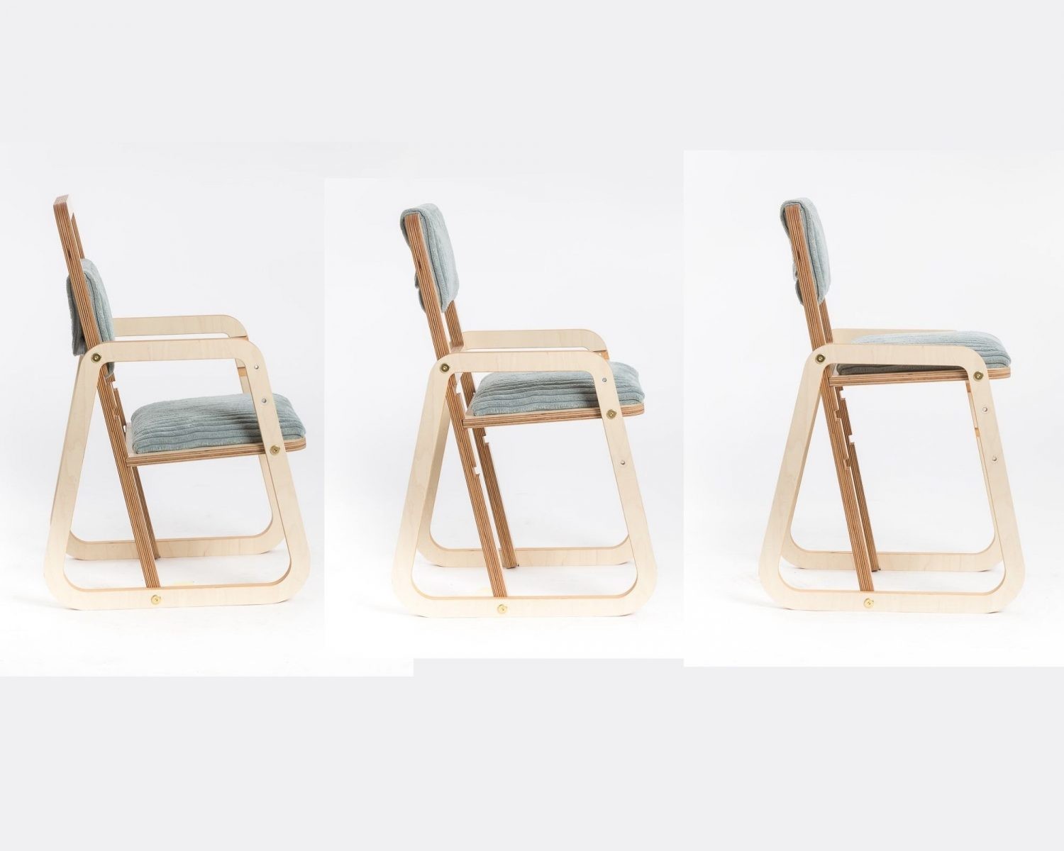 Adjustable Children Chair Julle - Mint Green