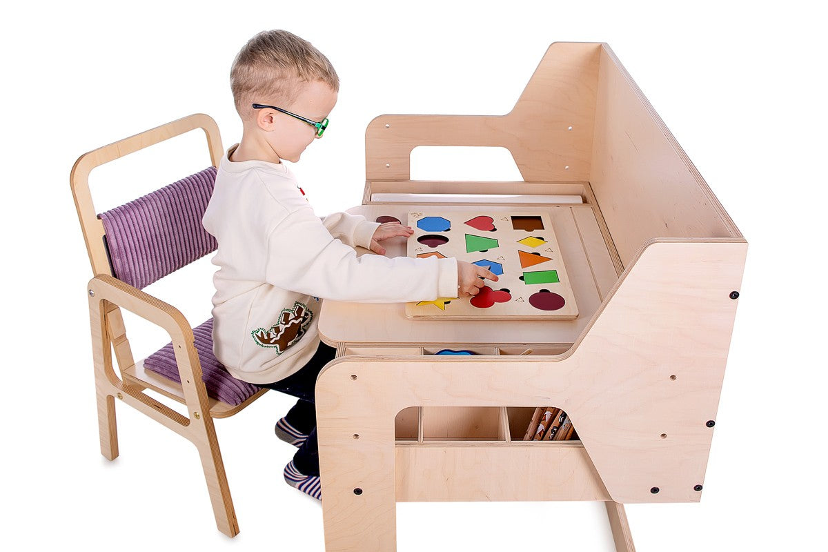 Adjustable Children Chair Luula - Cannon Pink