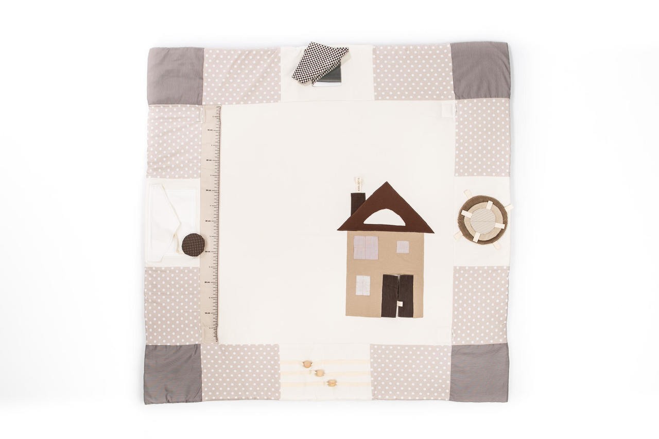 Baby Activity Mat, 120x120cm - Brown