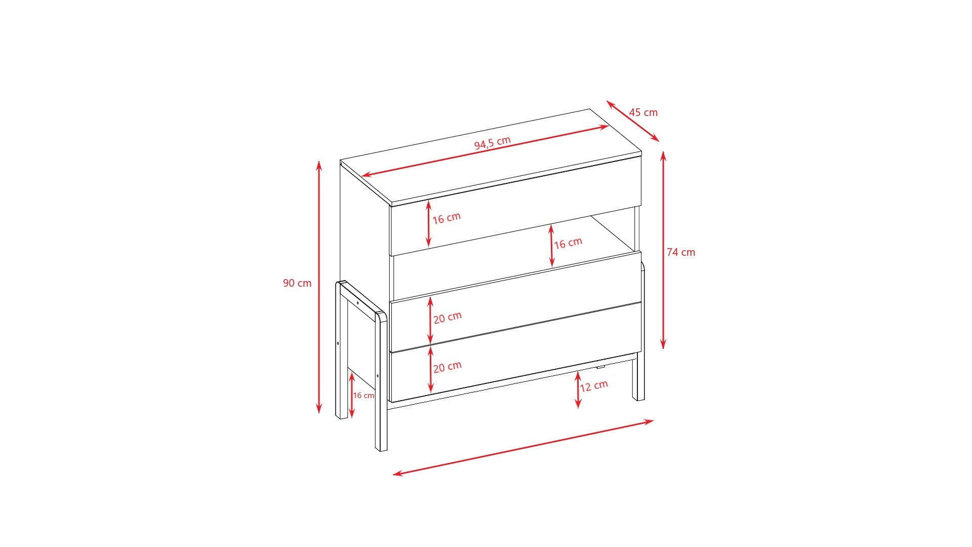 Chest of Drawers Victor