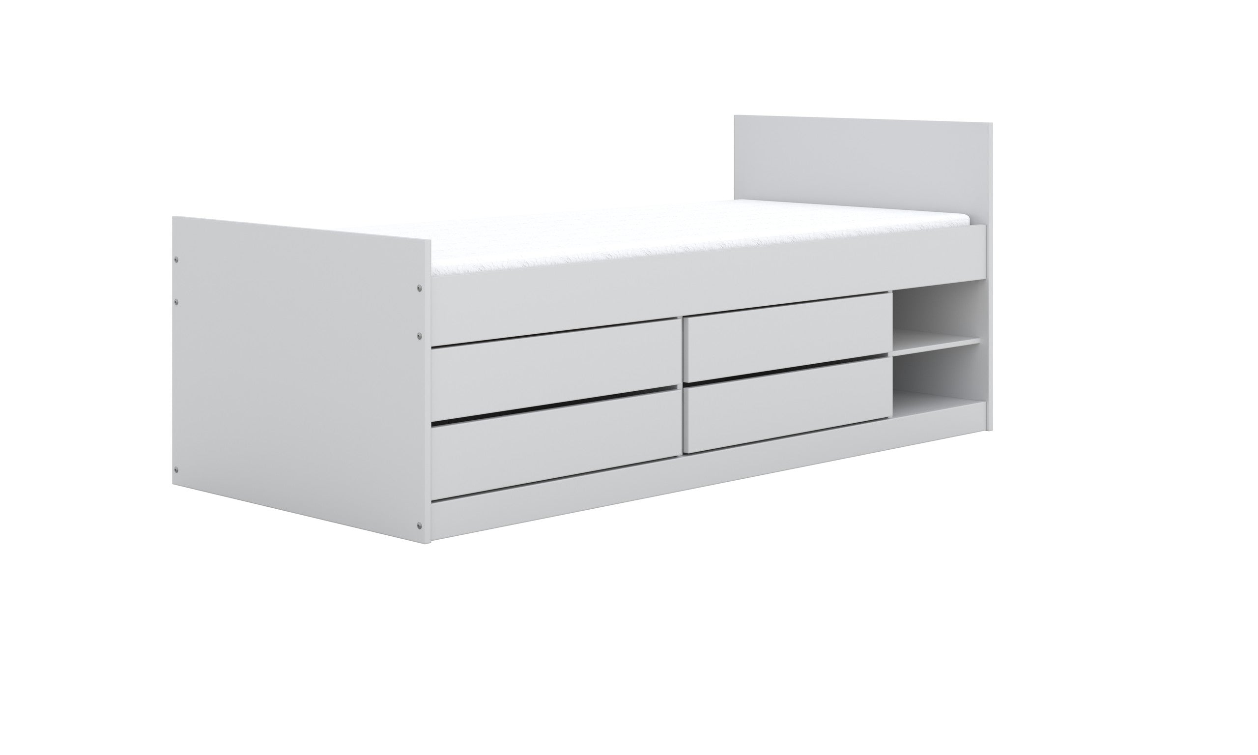 Children's Bed Leon - White