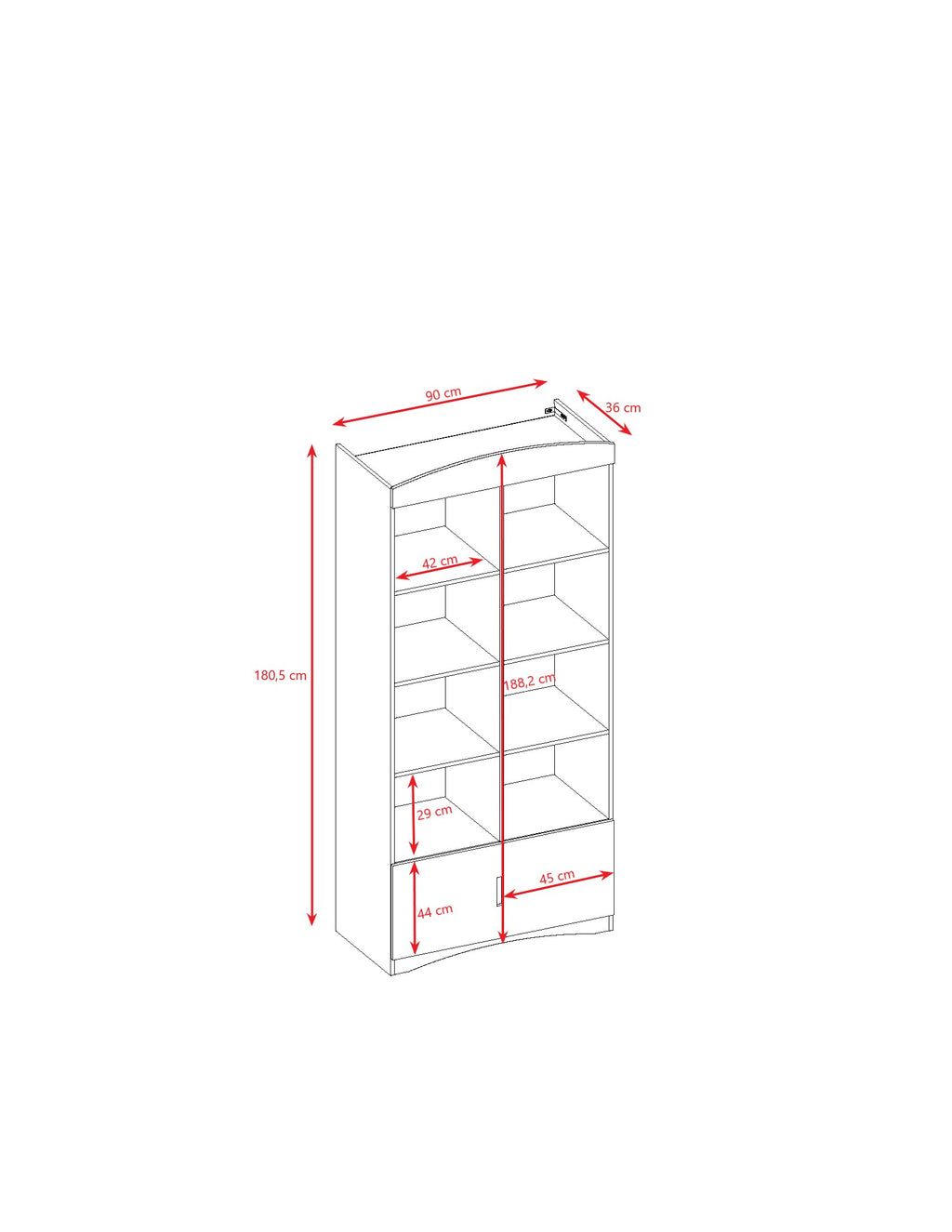 Double Bookshelf Classic