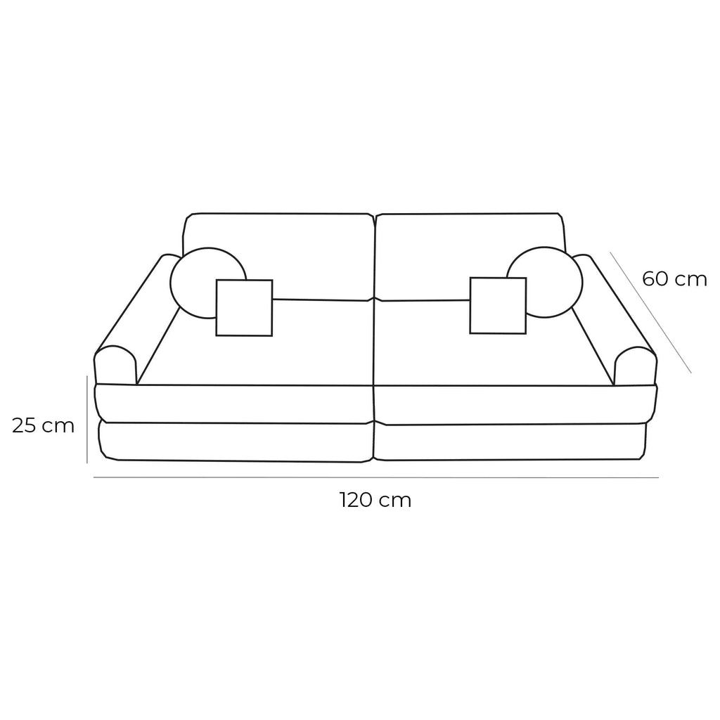 Indoor/Outdoor Outzy Pocket Sofa For Children - Oat Beige