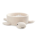 Foam Baby Ball Pit Without Balls - Turtle Cheesecake Cream Beige Boucle