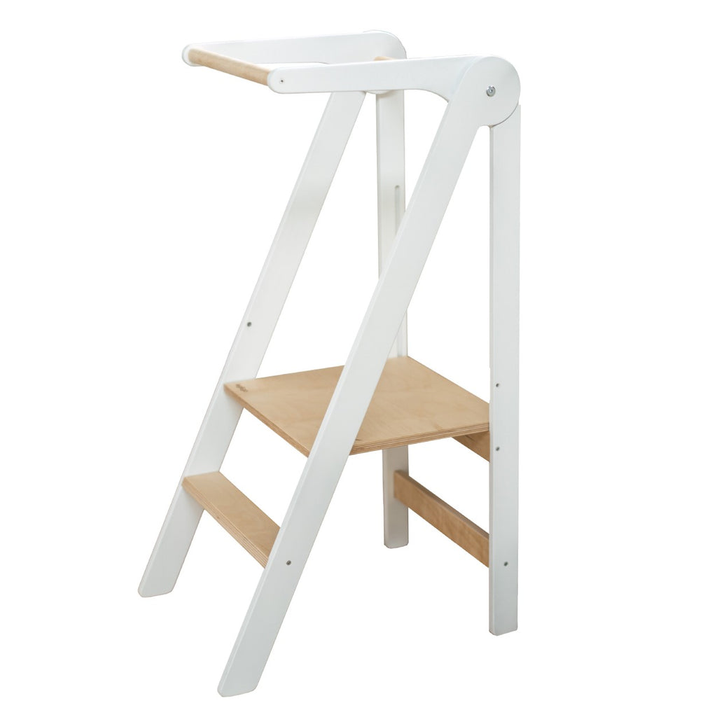 Foldable Kitchen Tower With Removable Rail