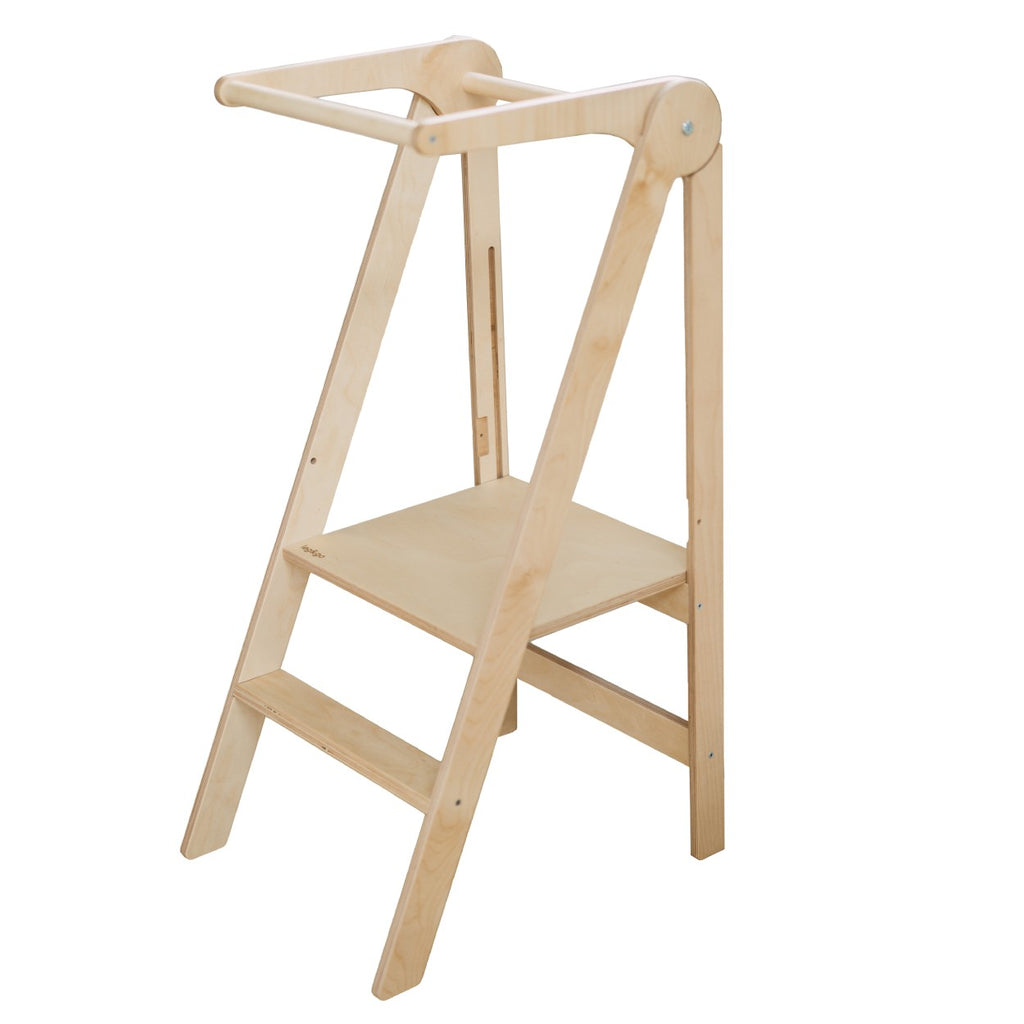 Foldable Kitchen Tower With Removable Rail