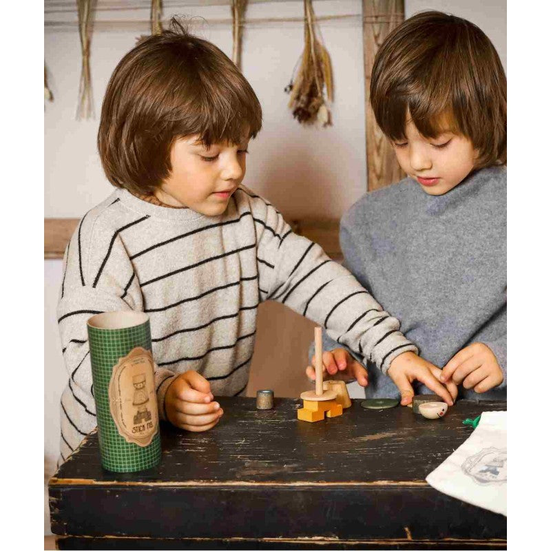 LALA Stick Figure Puzzle - Green