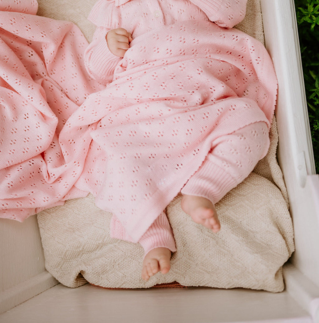 LOVE Gift Set For Baby - Blanket, Romper and Bonnet