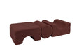 MeowBaby® Bearly Shape Set with 3 Elements - Brown