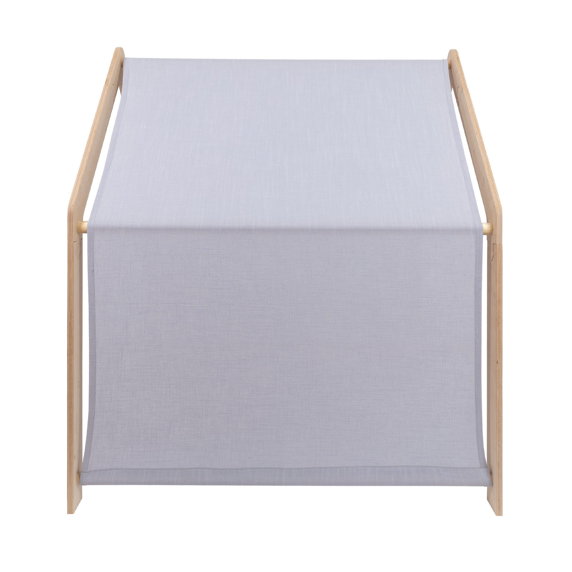 MeowBaby® White Wooden House for Kids - Blue Roof