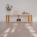 Modular Montessori Shelf Arch - 2 Shelves - White/brownish oil