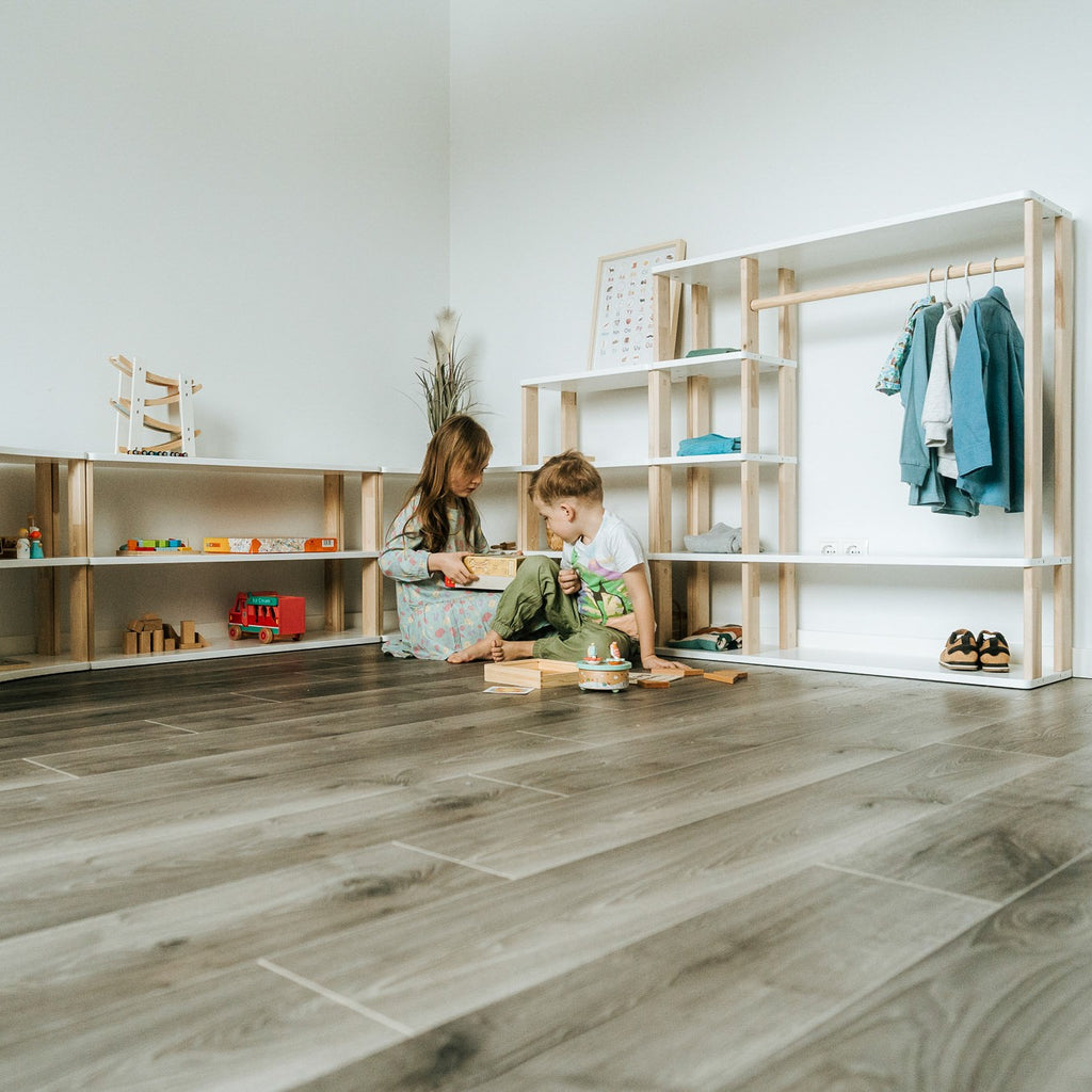Modular Montessori Shelf Corner - 4 Shelves